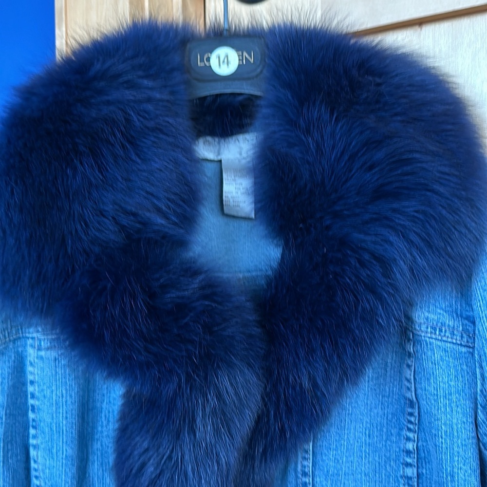 Doncaster denim jacket with removable fur collar - Picture 7 of 16
